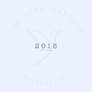 2015 Semi-Permanent Tattoo - Set of 2