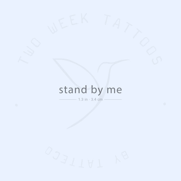 Tatuaje semipermanente "Stand By Me" - Juego de 2