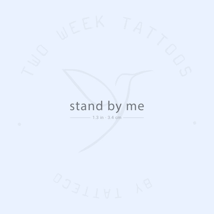 Stand By Me Semi-Permanent Tattoo - Set of 2