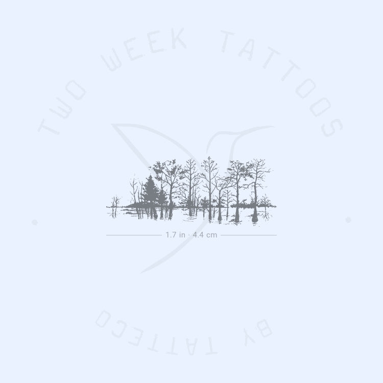 Tatuaje semipermanente de bosque - Juego de 2