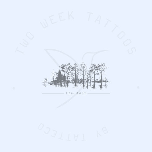 Tatuaje semipermanente de bosque - Juego de 2