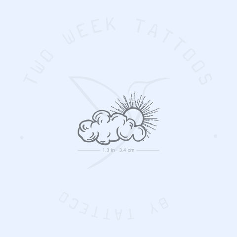 Cloudy Day Semi-Permanent Tattoo - Set of 2