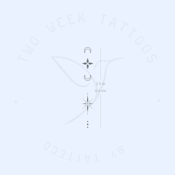 Finger Composition 5 Semi-Permanent Tattoo - Set of 2