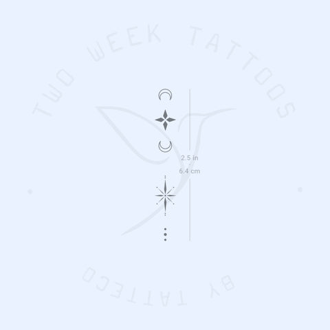 Finger Composition 5 Semi-Permanent Tattoo - Set of 2