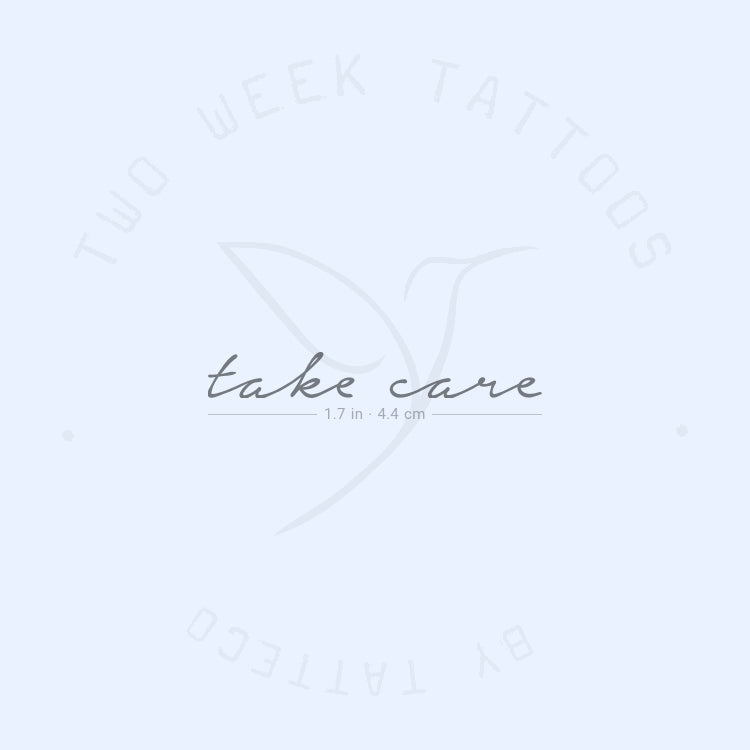 Take Care Semi-Permanent Tattoo - Set of 2