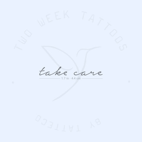 Take Care Semi-Permanent Tattoo - Set of 2