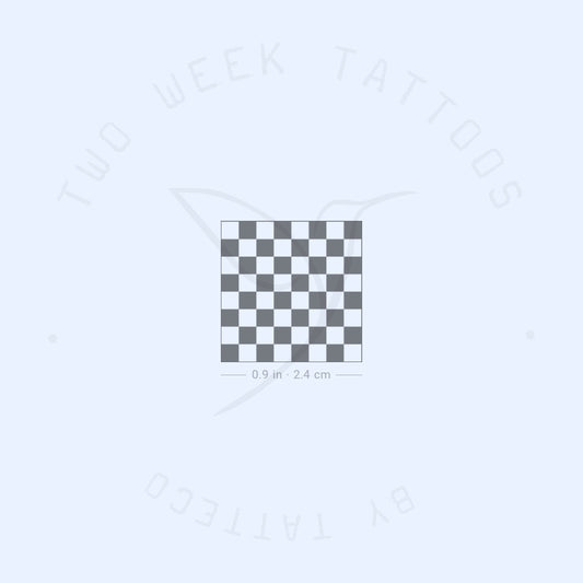 Chess Board Semi-Permanent Tattoo - Set of 2