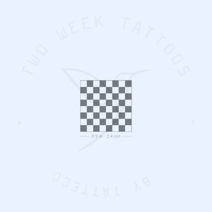 Chess Board Semi-Permanent Tattoo - Set of 2