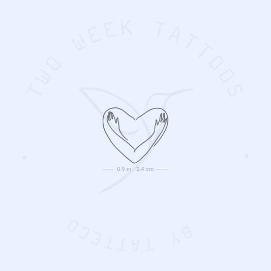 Tatuaje semipermanente de autoabrazo (juego de 2)