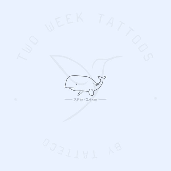 Whale Semi-Permanent Tattoo - Set of 2