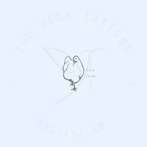 Hen Semi-Permanent Tattoo - Set of 2