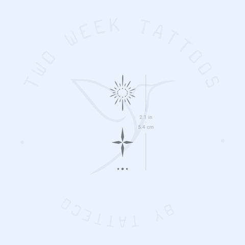 Finger Composition 6 Semi-Permanent Tattoo - Set of 2