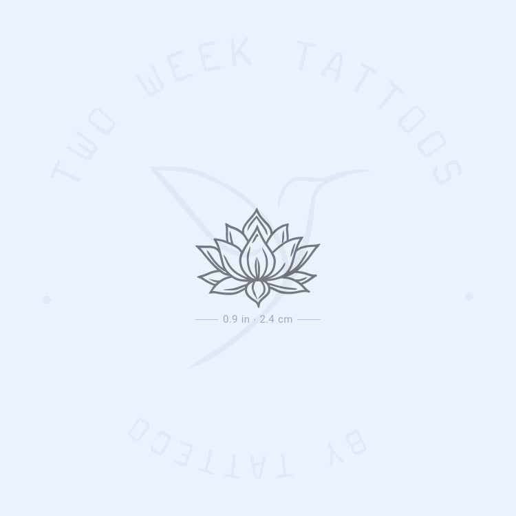 Sacred Lotus Semi-Permanent Tattoo - Set of 2