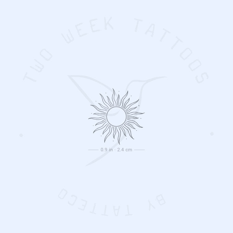 Sun Semi-Permanent Tattoo - Set of 2