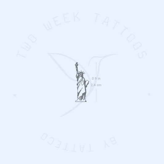 Small Statue Of Liberty Semi-Permanent Tattoo - Set of 2