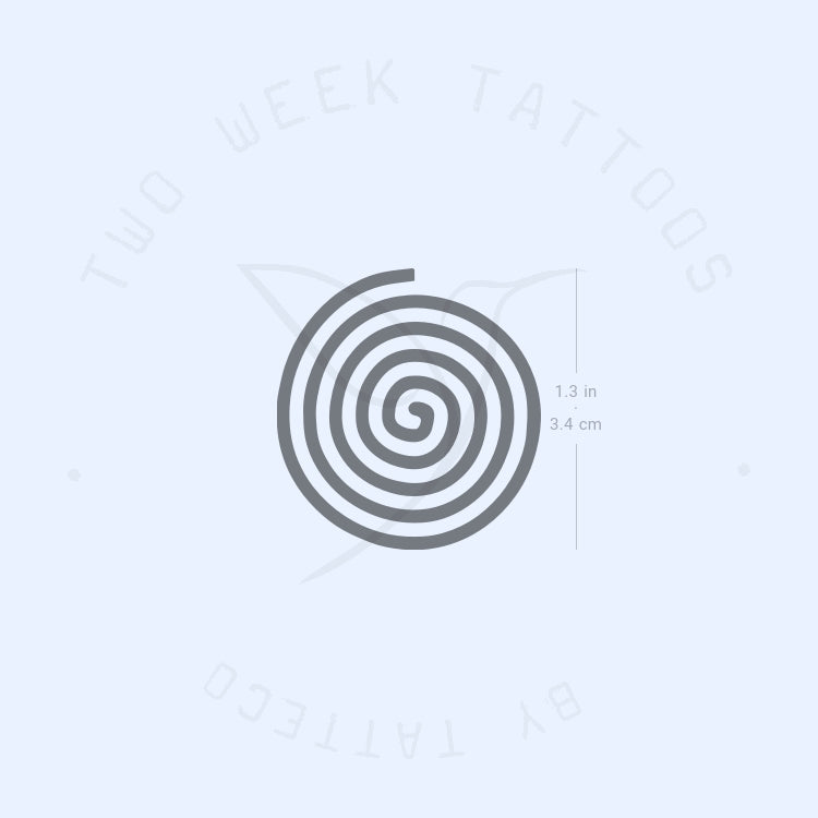 Single Spiral Semi-Permanent Tattoo - Set of 2