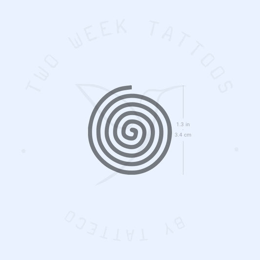 Single Spiral Semi-Permanent Tattoo - Set of 2