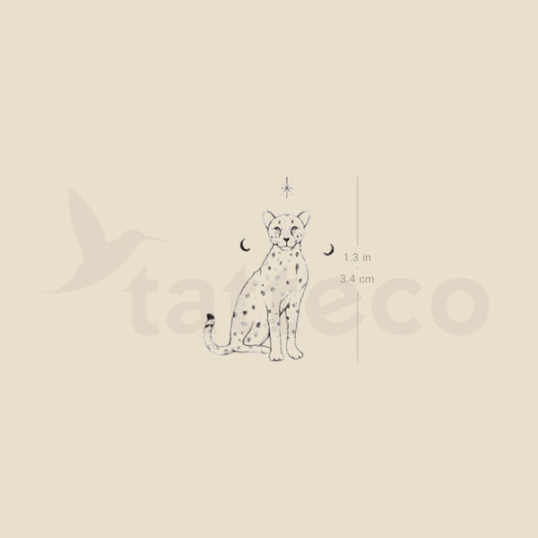 Cheetah By Stefano Mazza Temporary Tattoo - Set of 3
