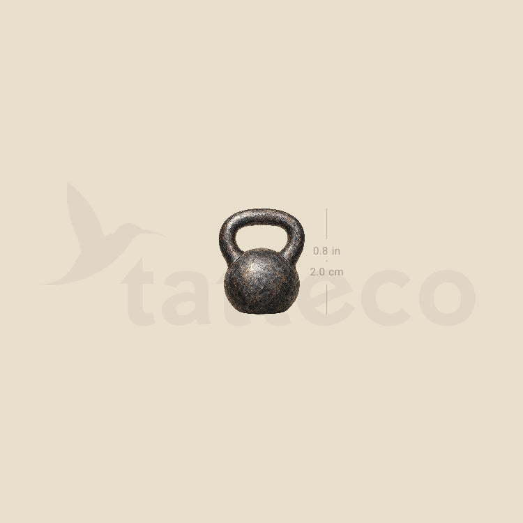 Kettlebell Temporary Tattoo - Set of 3