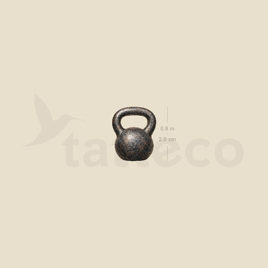 Kettlebell Temporary Tattoo - Set of 3