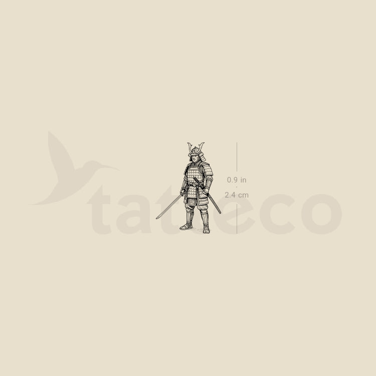 Samurai Temporary Tattoo - Set of 3