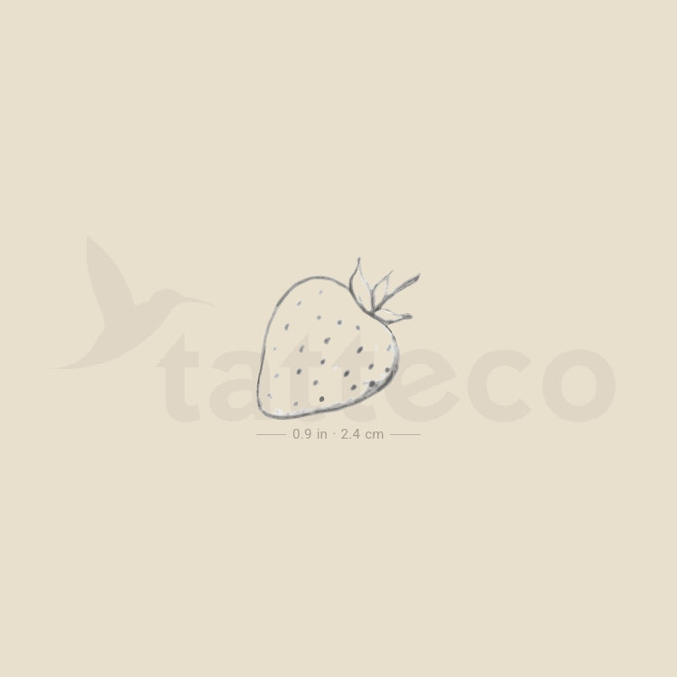 Strawberry By Stefano Mazza Temporary Tattoo - Set of 3