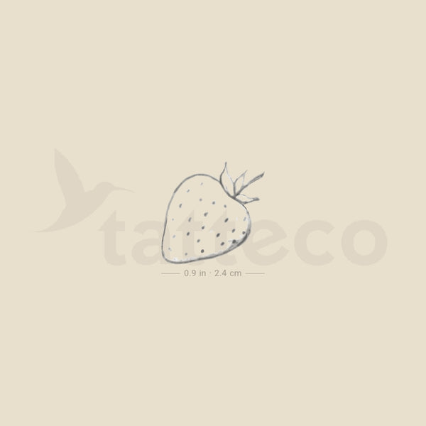 Strawberry By Stefano Mazza Temporary Tattoo - Set of 3