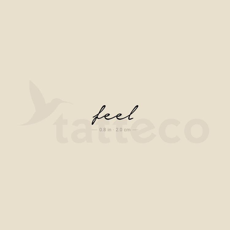 Feel Temporary Tattoo - Set of 3 – Tatteco