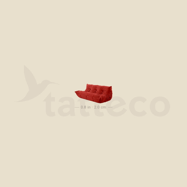 Togo Sofa Temporary Tattoo - Set of 3