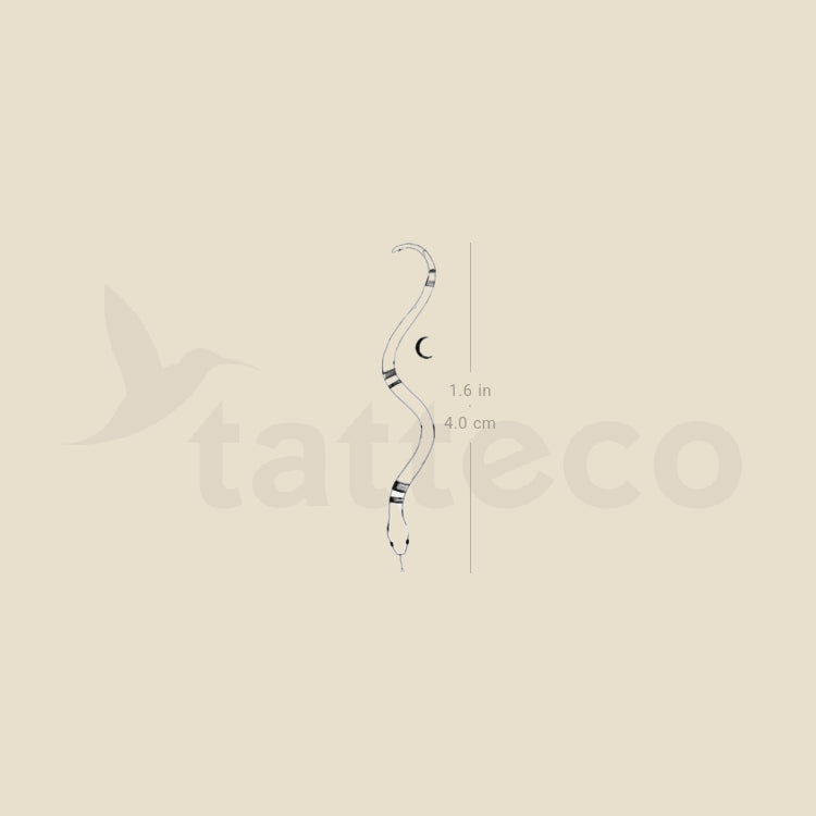 Snake By Stefano Mazza Temporary Tattoo - Set of 3
