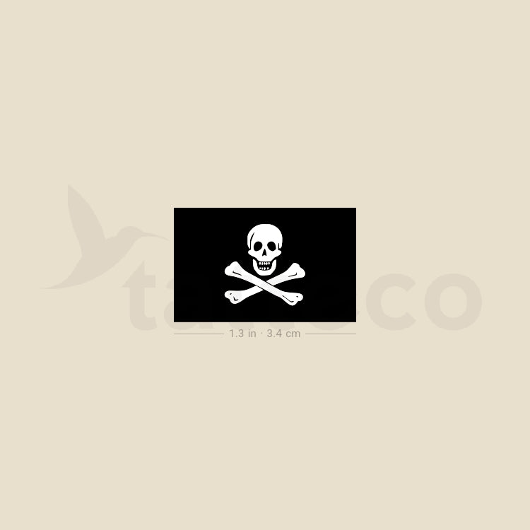 Jolly Roger Temporary Tattoo - Set of 3