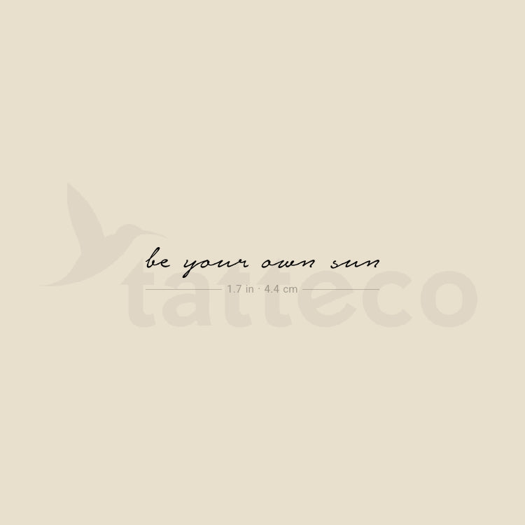 Be Your Own Sun Temporary Tattoo - Set of 3