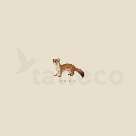 Japanese Weasel Temporary Tattoo - Set of 3