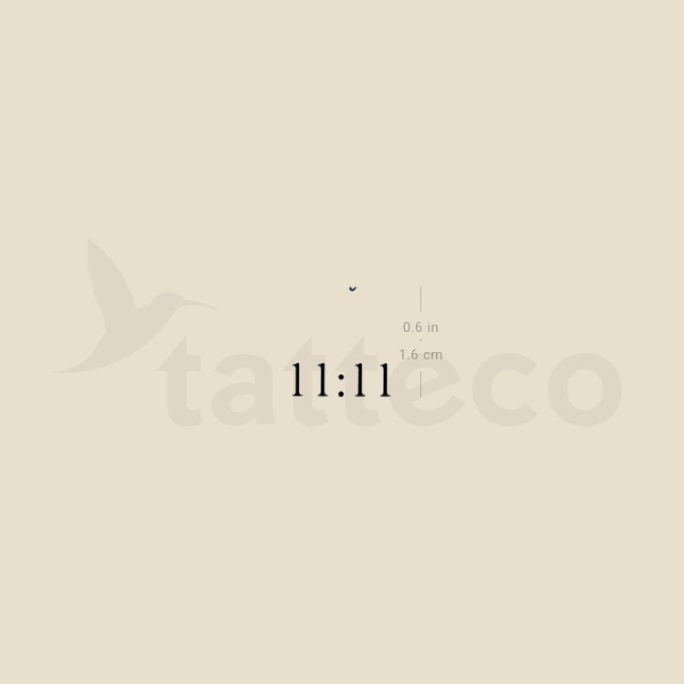 11:11 By Stefano Mazza Temporary Tattoo - Set of 3