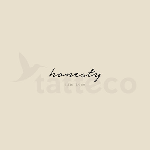 Honesty Temporary Tattoo - Set of 3