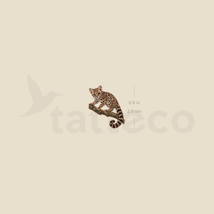 Margay Temporary Tattoo - Set of 3