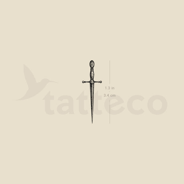 Dagger Temporary Tattoo - Set of 3