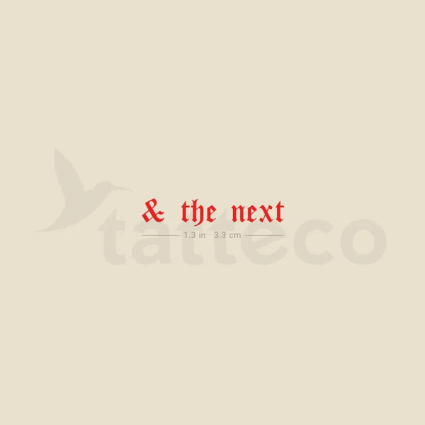 In This Life & The Next Temporary Tattoo - Set of 3