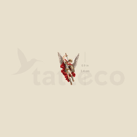 Archangel Michael Temporary Tattoo - Set of 3