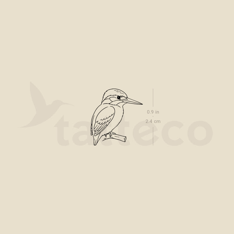 Small Kingfisher Temporary Tattoo - Set of 3