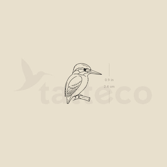 Small Kingfisher Temporary Tattoo - Set of 3