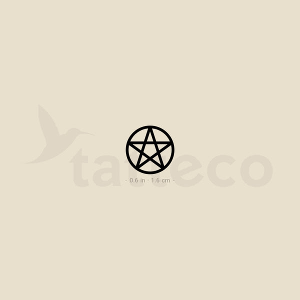 Pentacle Temporary Tattoo - Set of 3