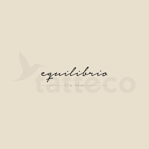 Equilibrio Temporary Tattoo - Set of 3