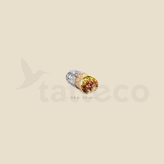 Burrito Temporary Tattoo - Set of 3