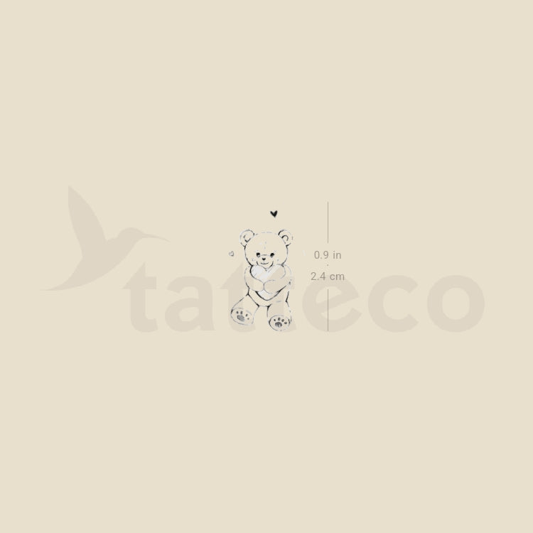 Teddy Bear By Stefano Mazza Temporary Tattoo - Set of 3