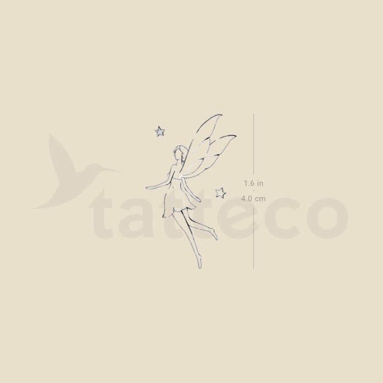 Flying Fairy By Stefano Mazza Temporary Tattoo - Set of 3