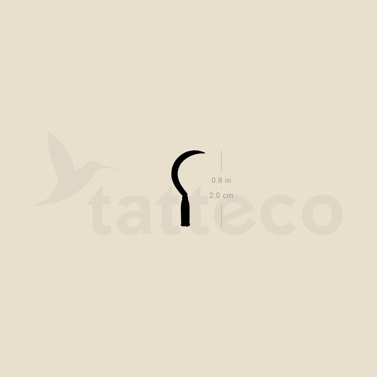 Tatuaje temporal de hoz - Juego de 3