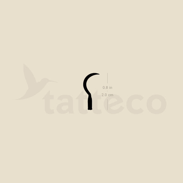 Sickle Temporary Tattoo - Set of 3