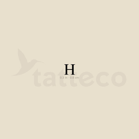 Tatuaje temporal de Eta mayúscula - Juego de 3