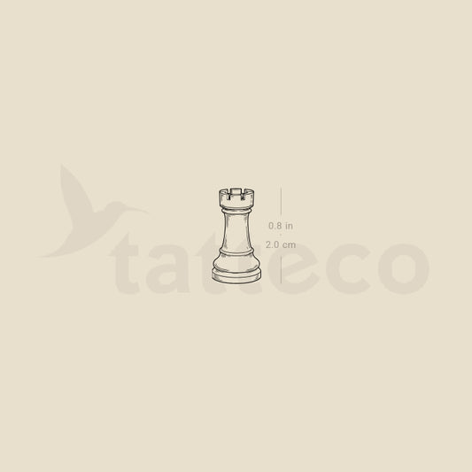 Rook Temporary Tattoo - Set of 3